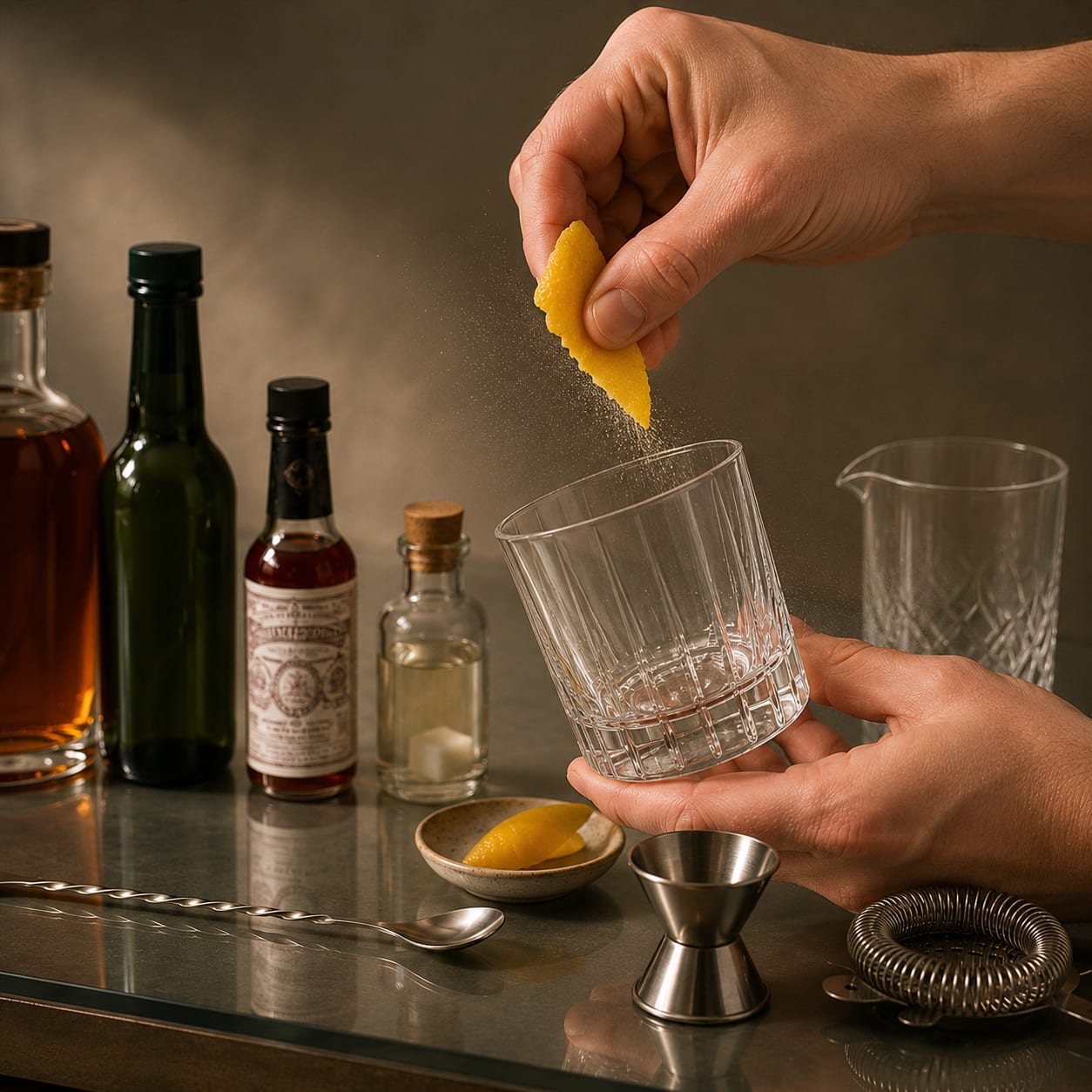 Step 4 — how to make Sazerac