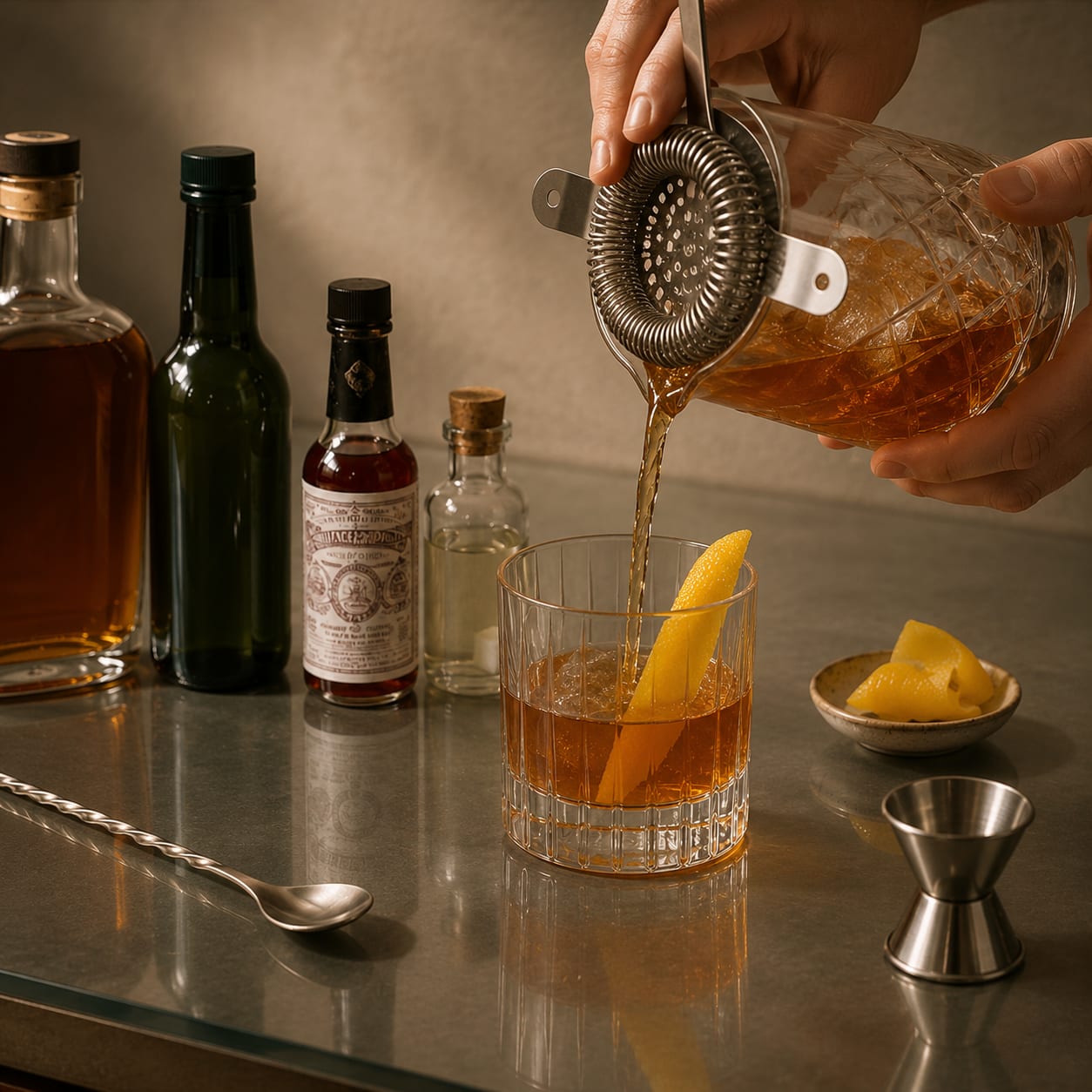 Step 5 — how to make Sazerac
