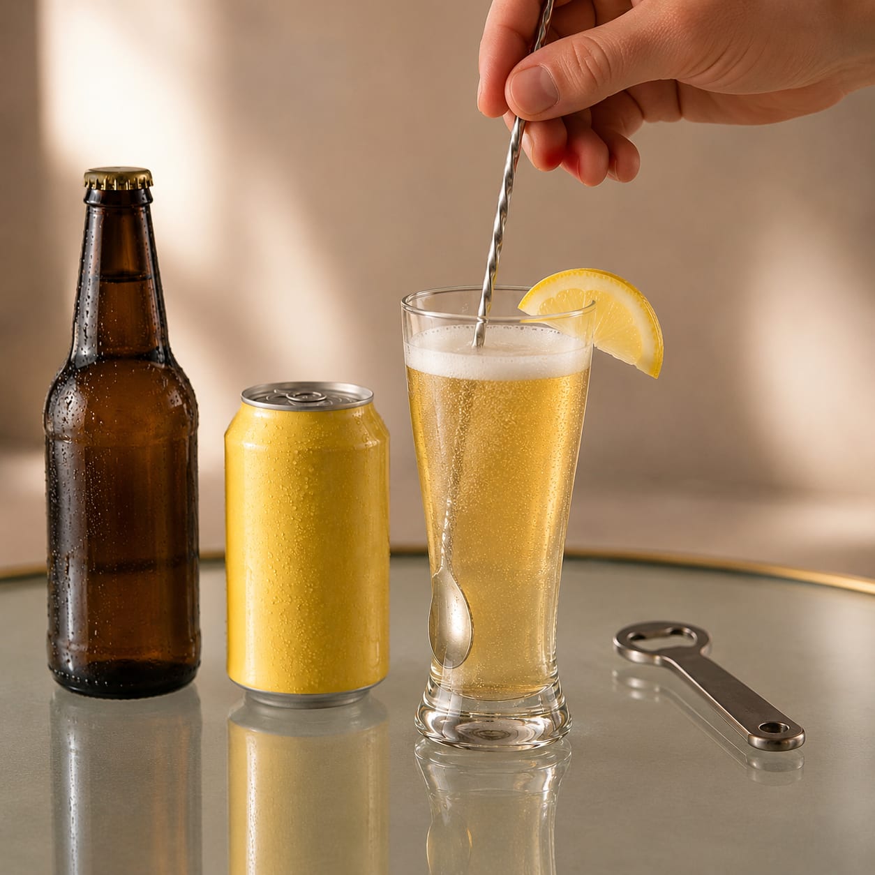 Step 4 — how to make Shandy
