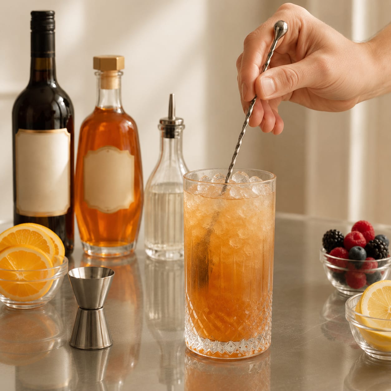 Step 2 — how to make Sherry Cobbler