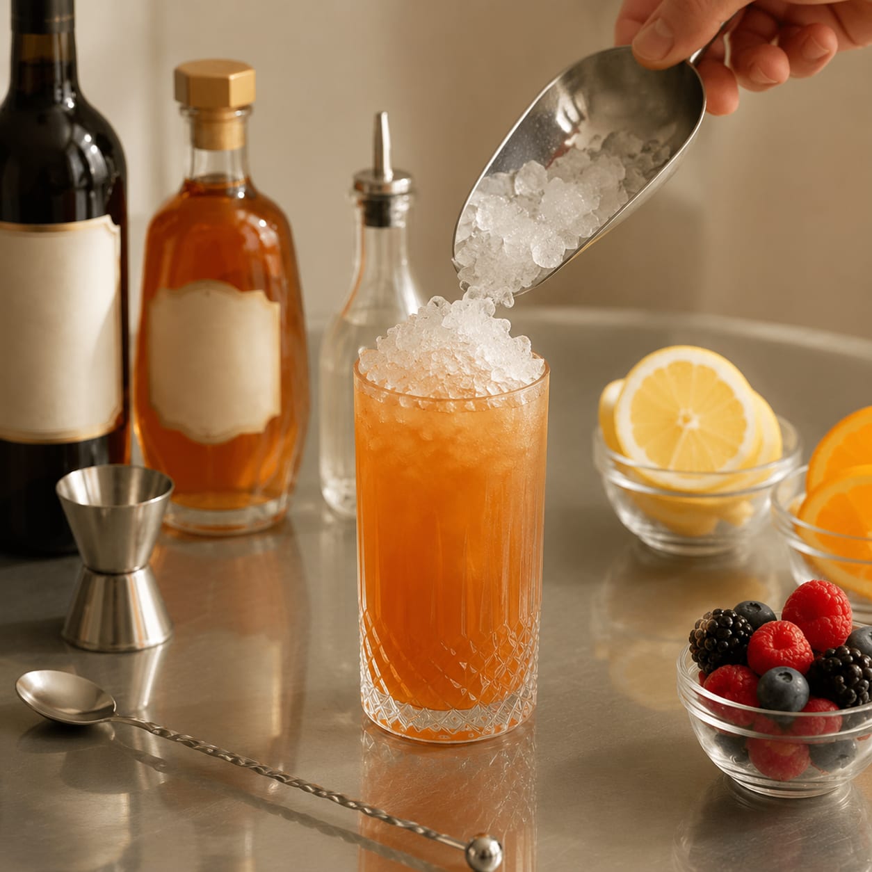 Step 3 — how to make Sherry Cobbler
