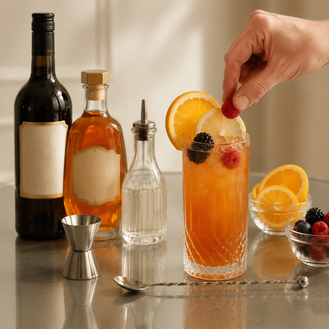 Step 4 — how to make Sherry Cobbler