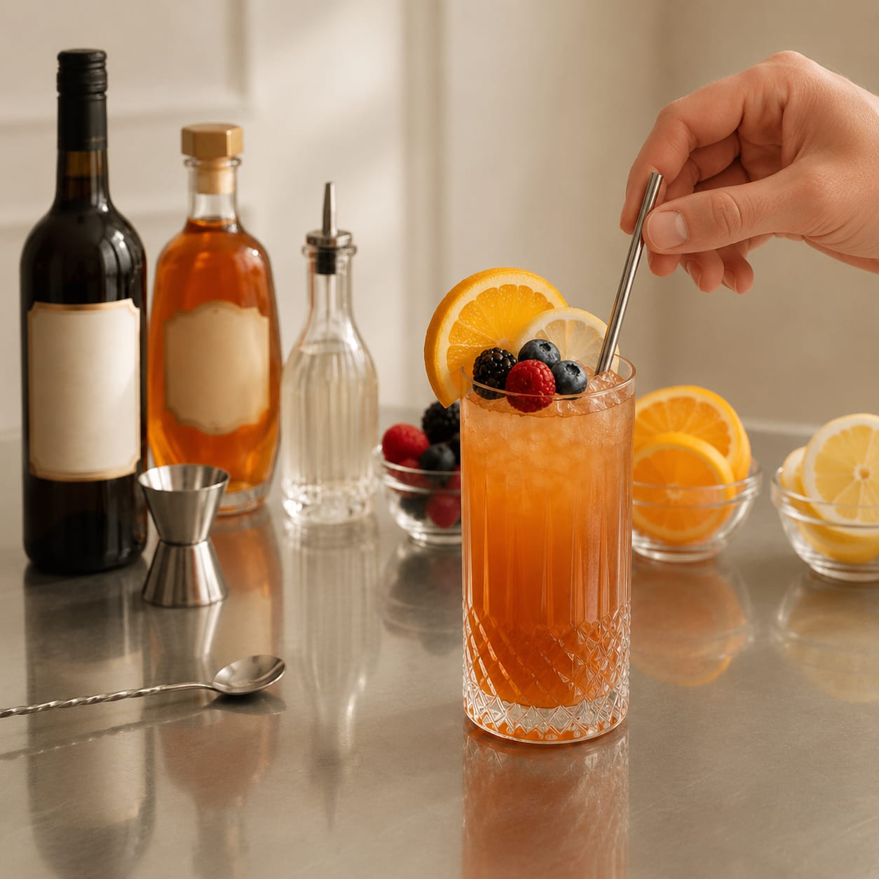 Step 5 — how to make Sherry Cobbler
