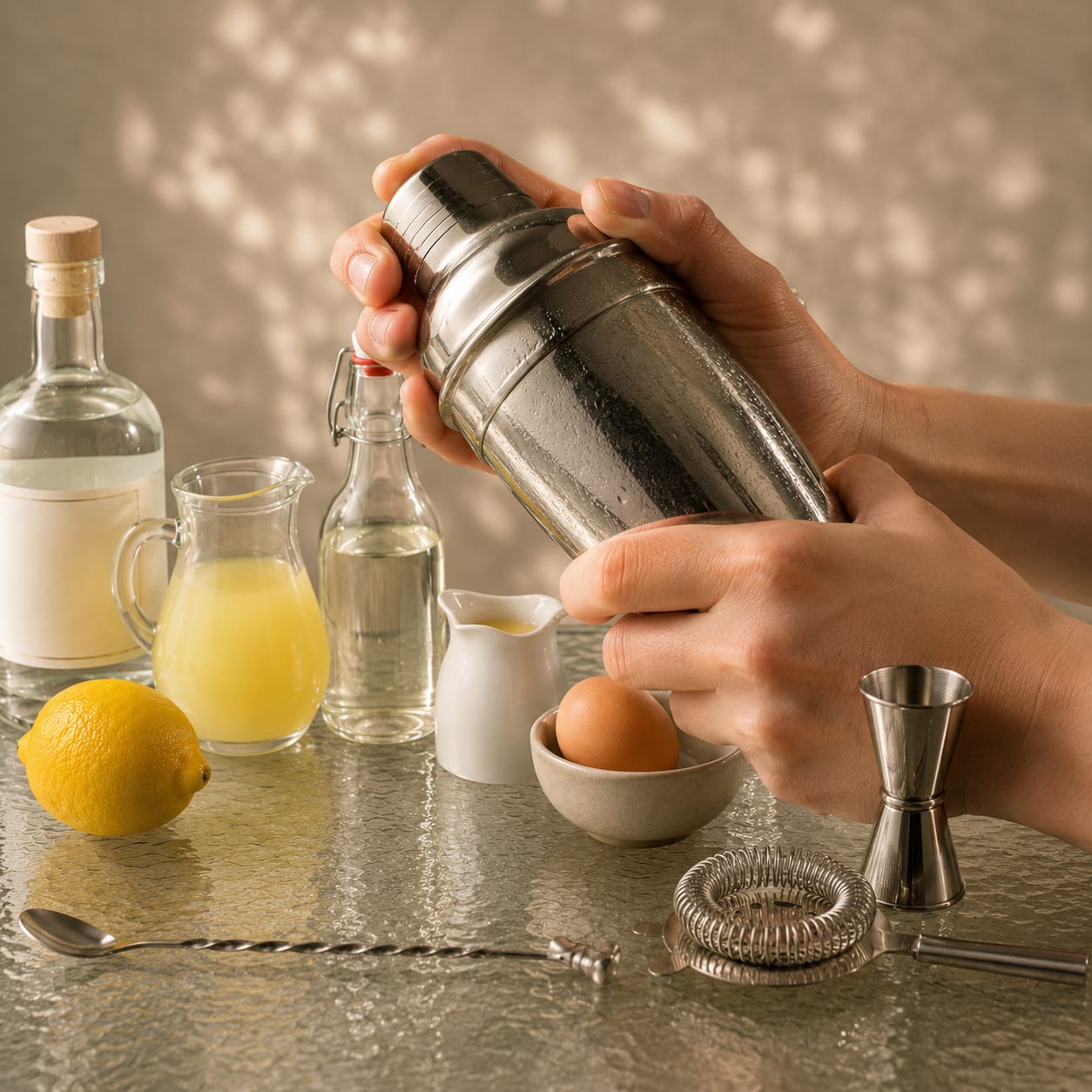 Step 2 — how to make Silver Fizz
