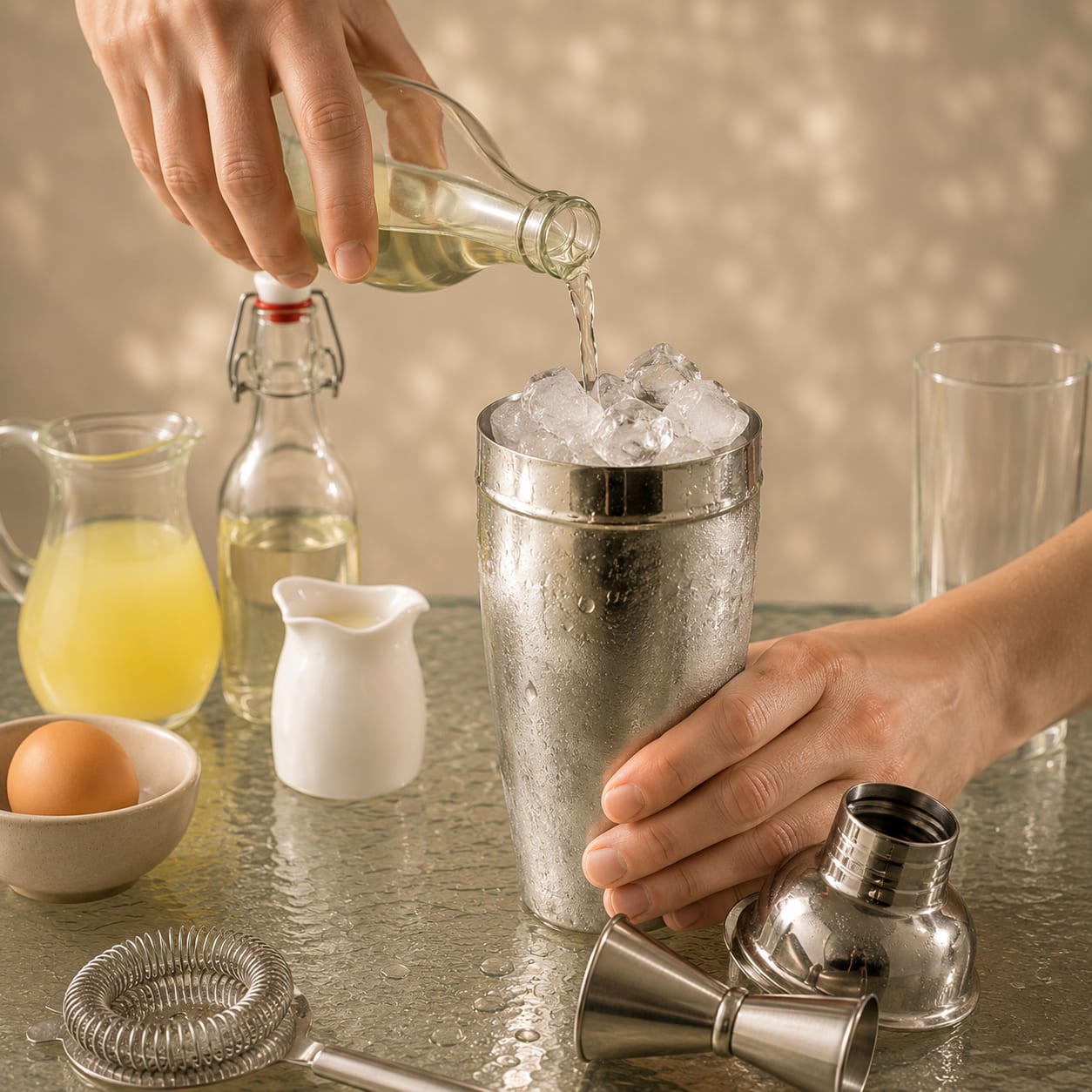 Step 3 — how to make Silver Fizz