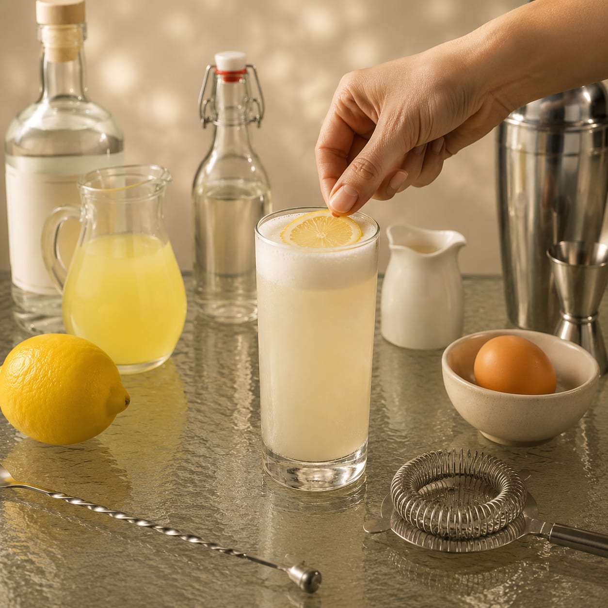Step 6 — how to make Silver Fizz