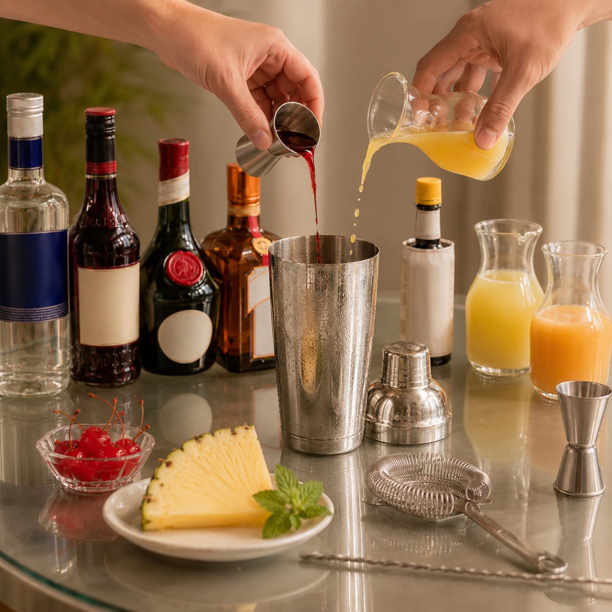 Step 1 — how to make Singapore Sling
