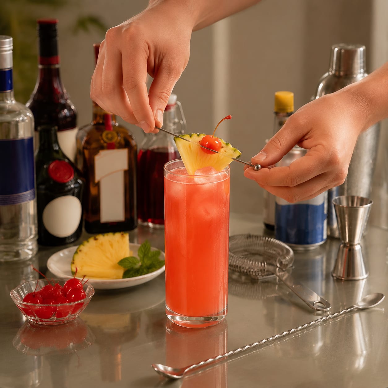 Step 6 — how to make Singapore Sling