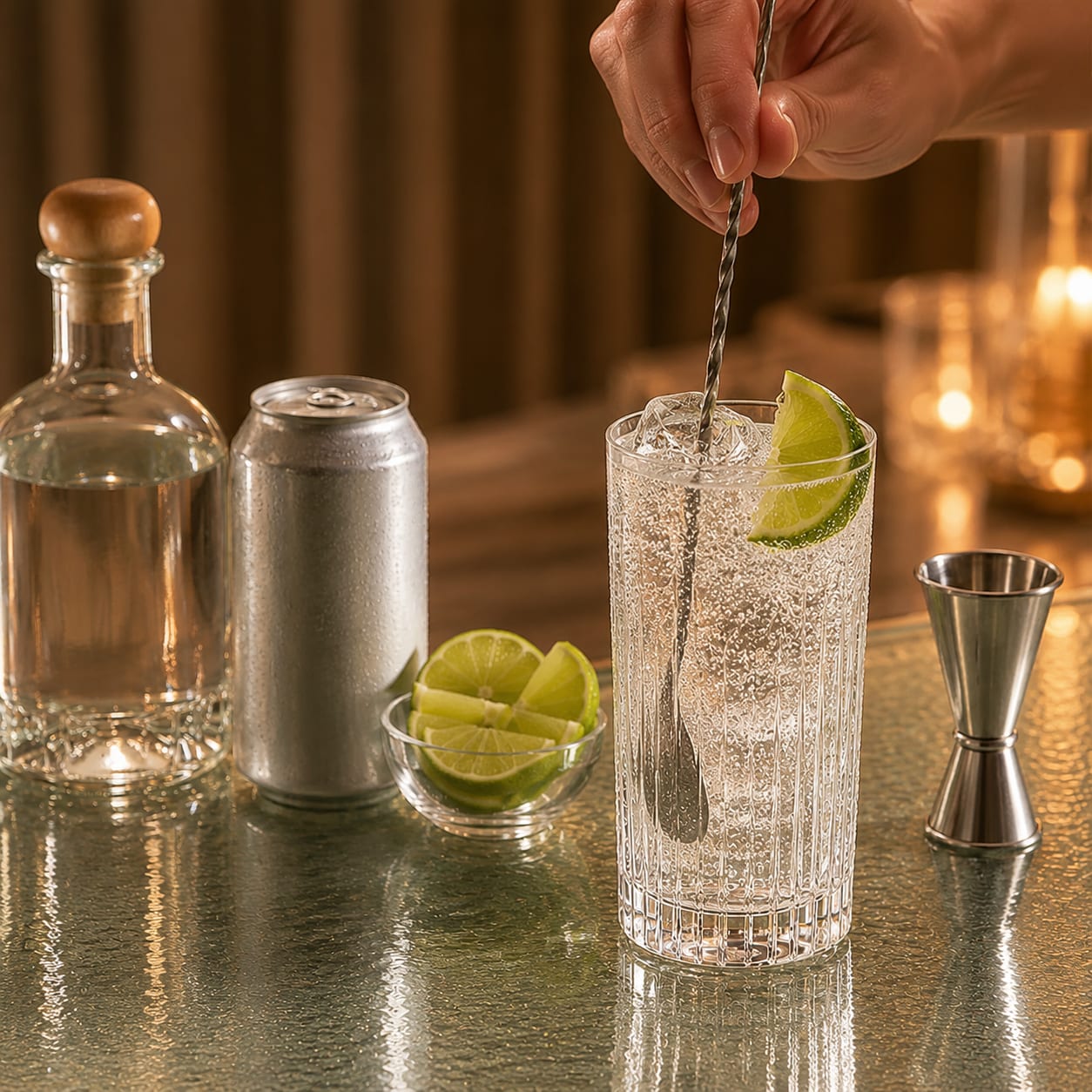 Step 4 — how to make Tequila and Tonic