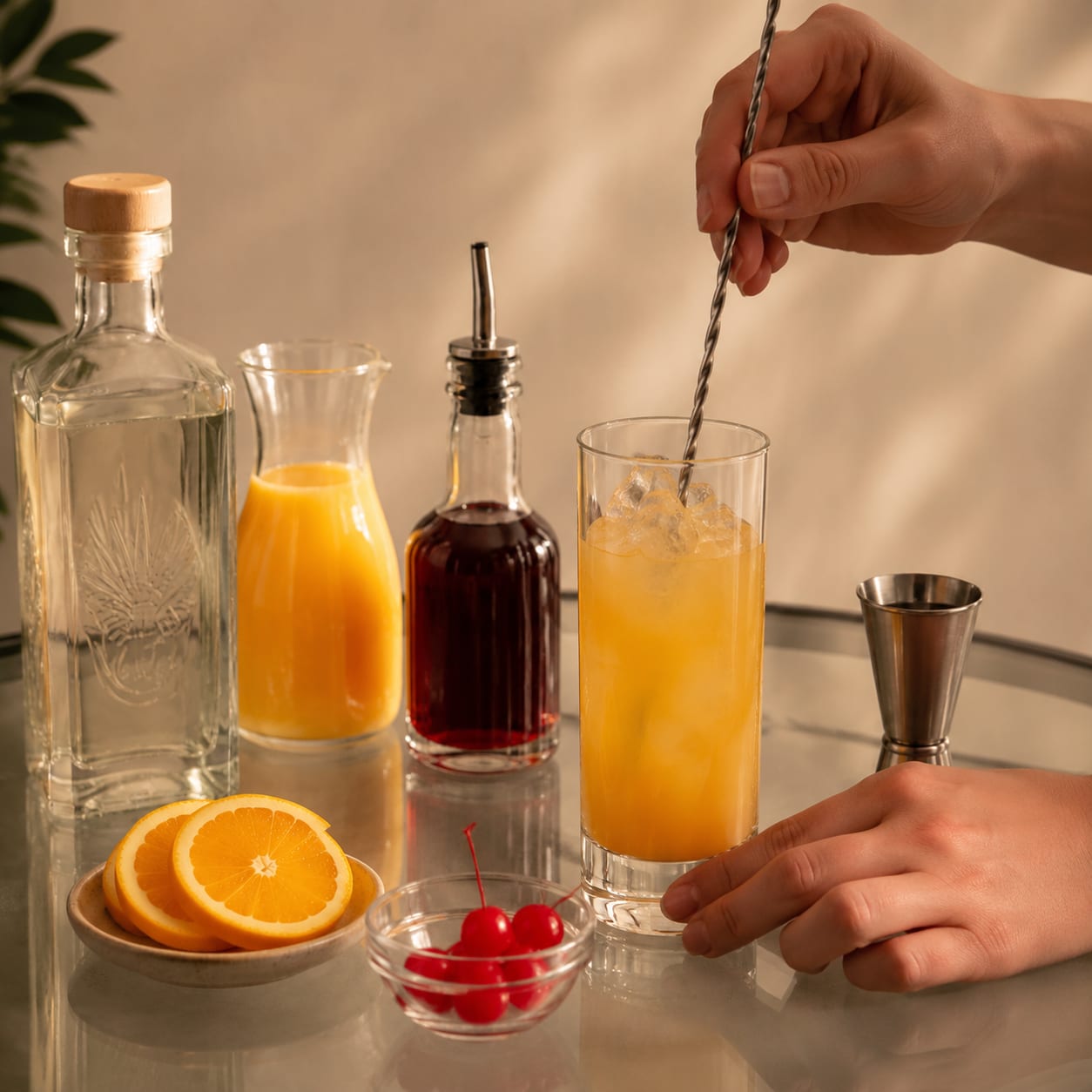 Step 2 — how to make Tequila Sunrise