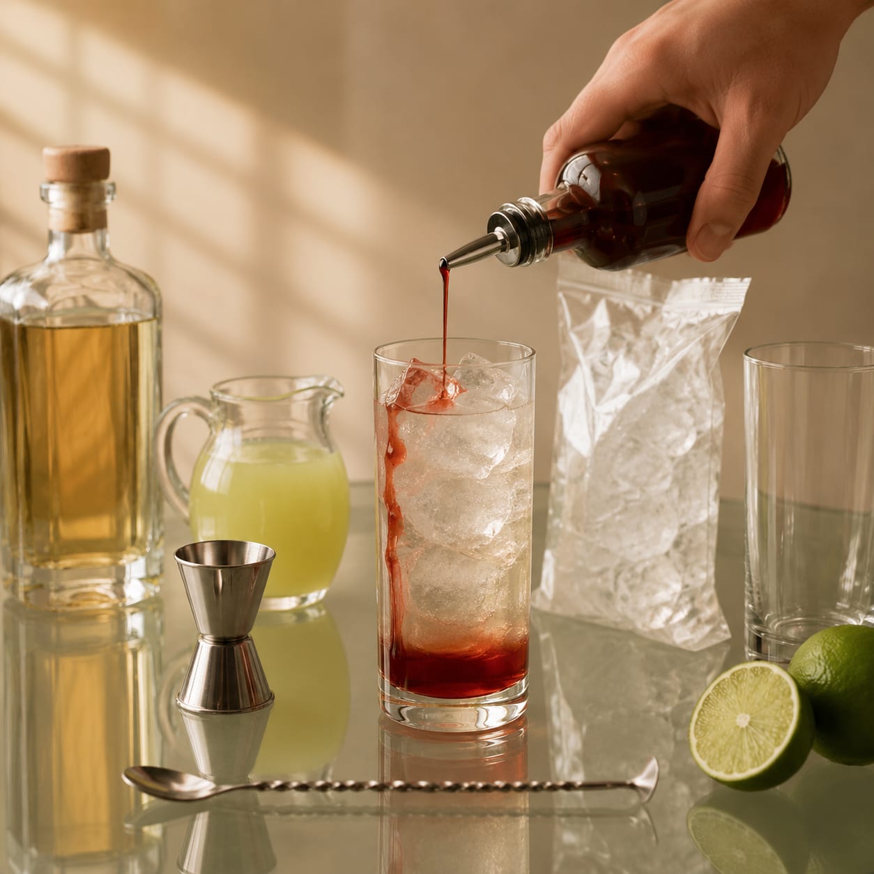 Step 3 — how to make Tequila Sunset