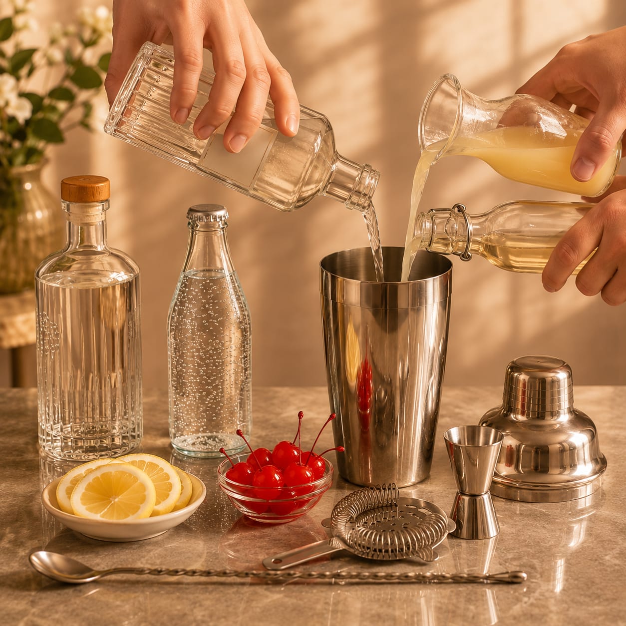 Step 1 — how to make Tom Collins