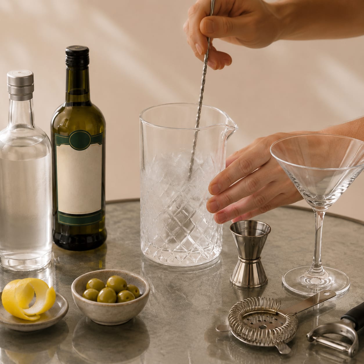 Step 3 — how to make Vodka Martini