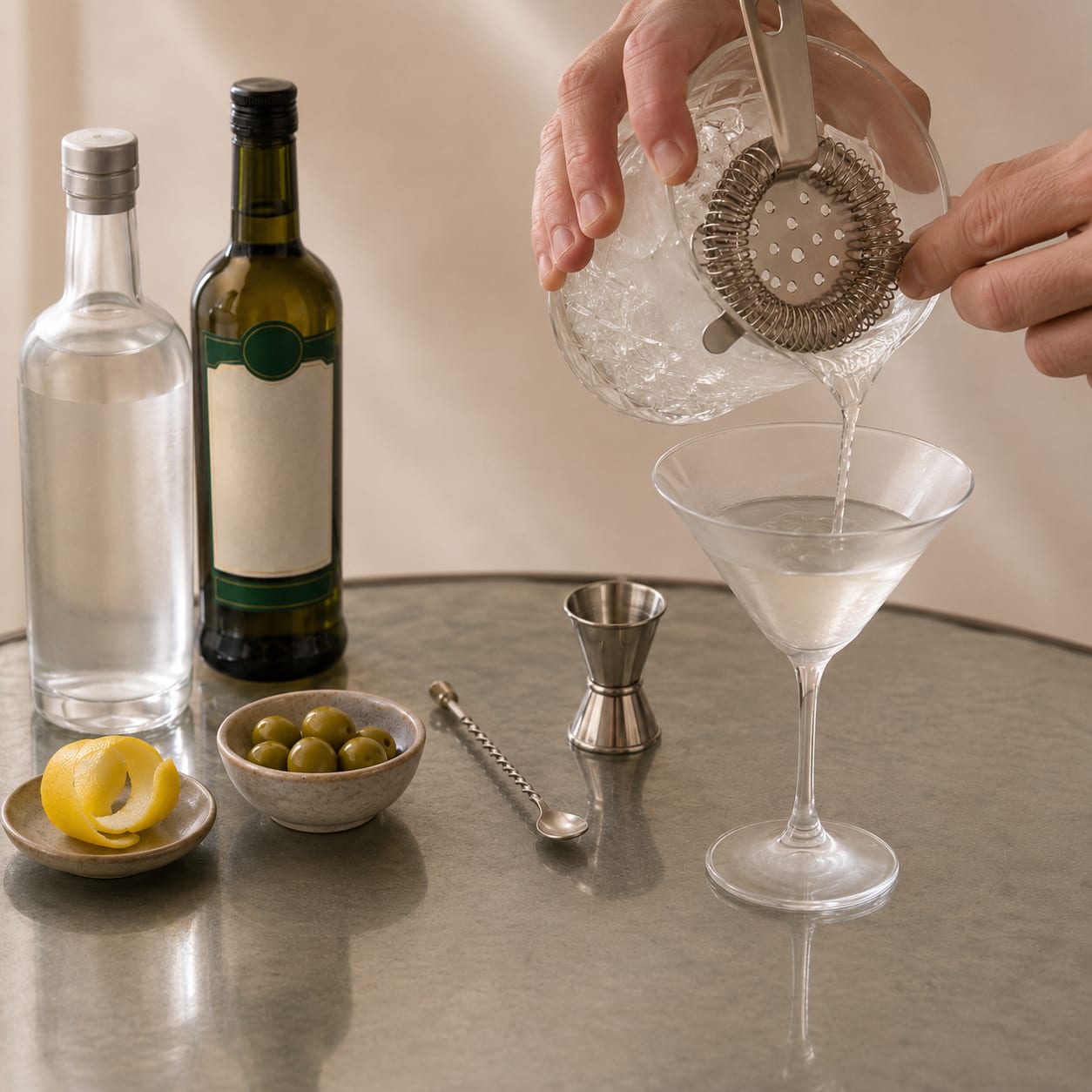 Step 4 — how to make Vodka Martini