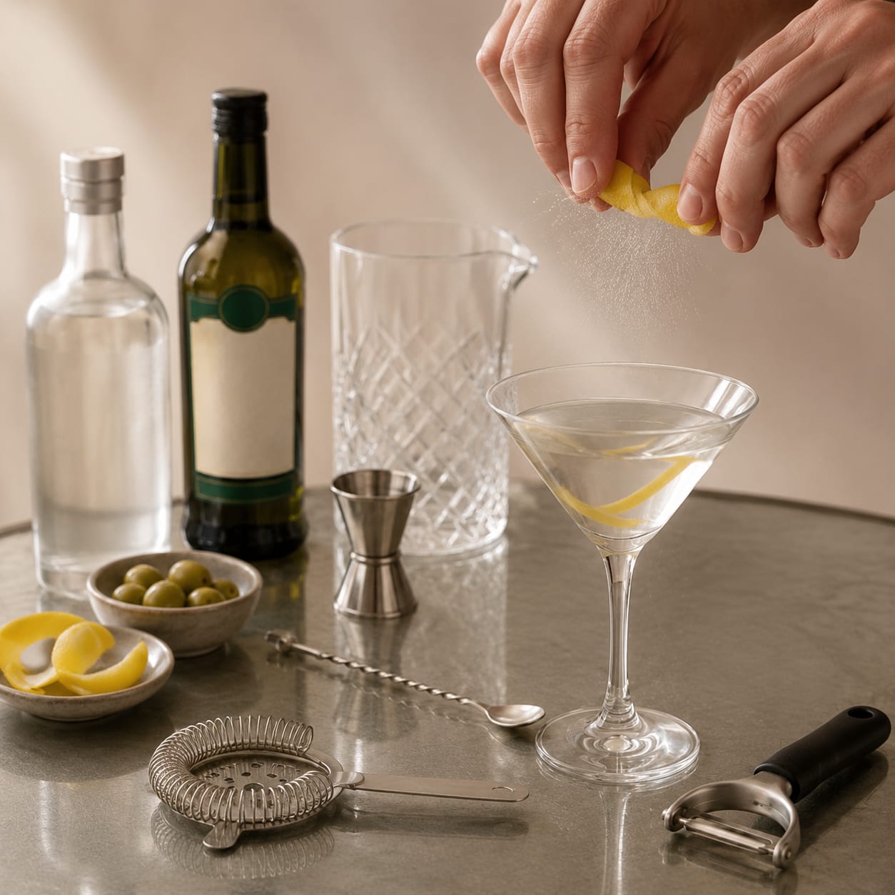 Step 5 — how to make Vodka Martini