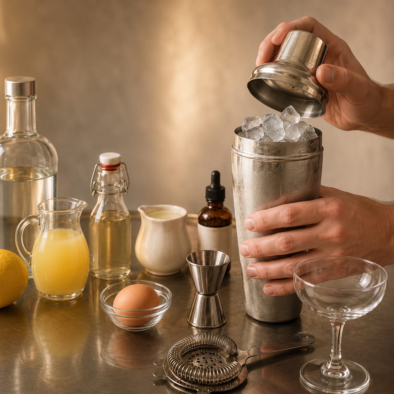 Step 3 — how to make Vodka Sour