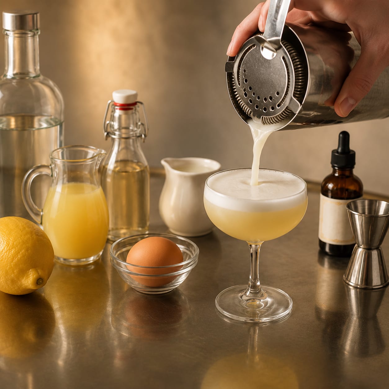 Step 4 — how to make Vodka Sour