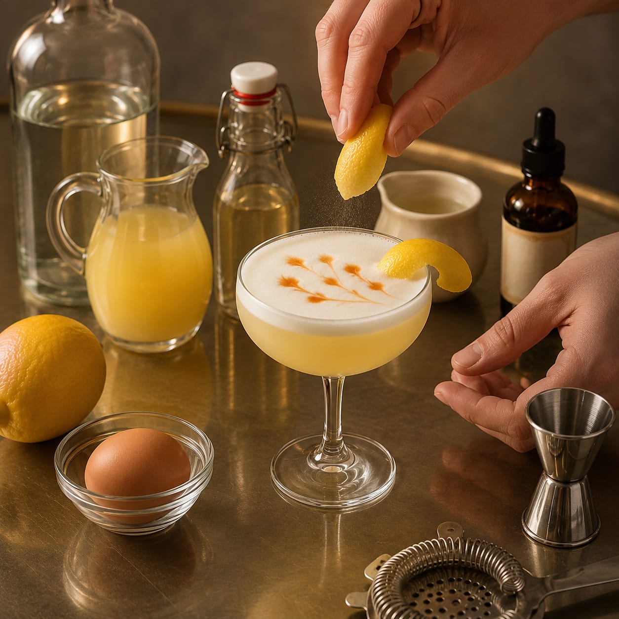 Step 5 — how to make Vodka Sour