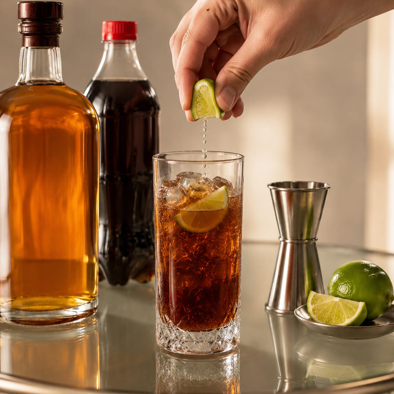 Step 5 — how to make Whiskey and Coke