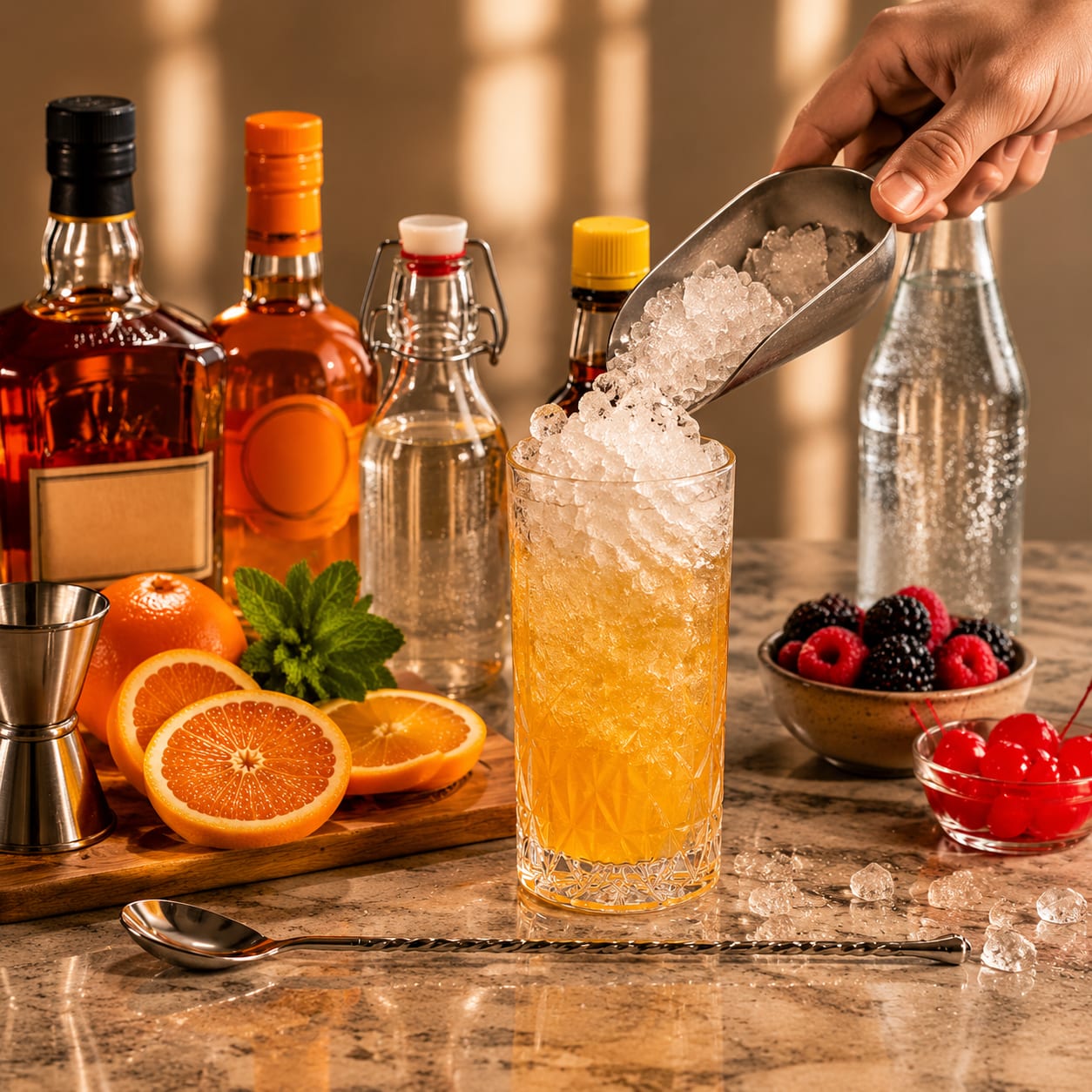 Step 3 — how to make Whiskey Cobbler
