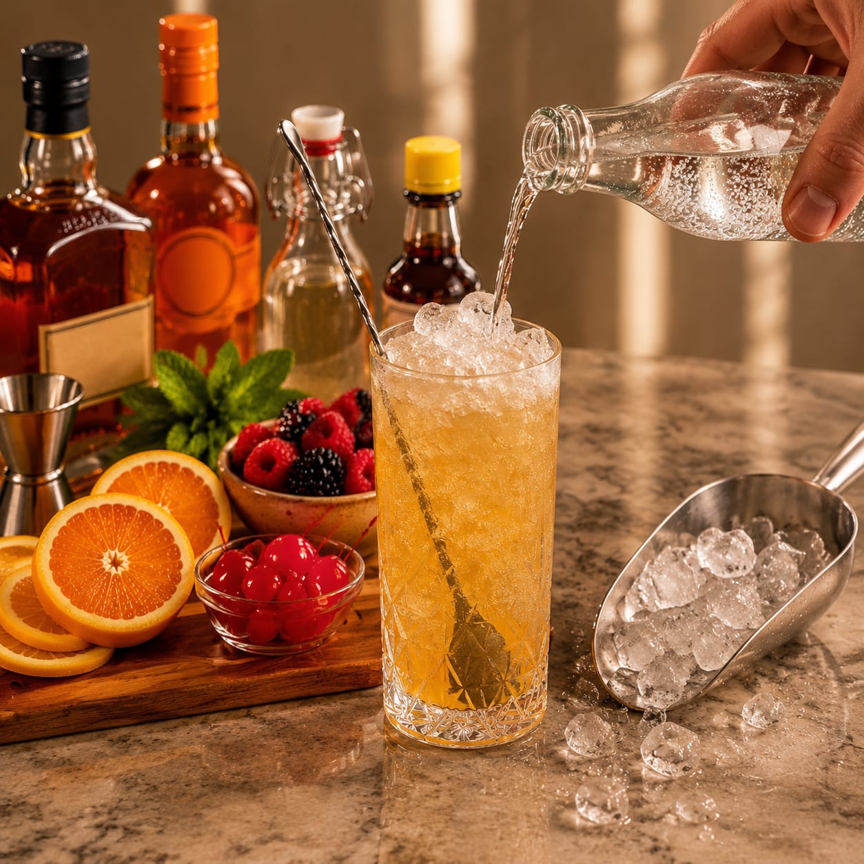 Step 5 — how to make Whiskey Cobbler