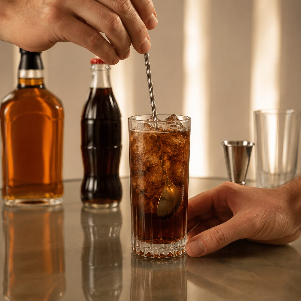 Step 4 — how to make Whiskey Coke