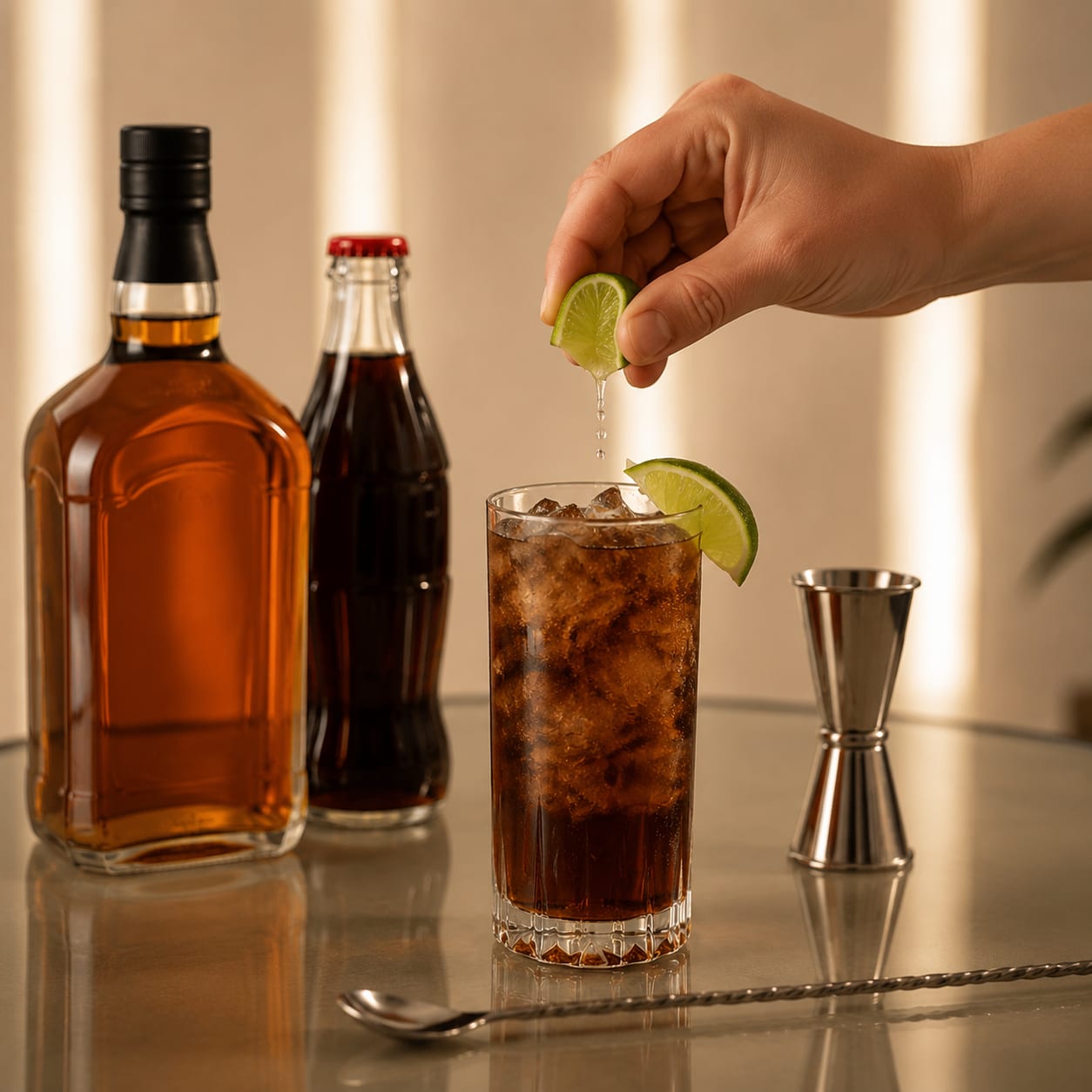 Step 5 — how to make Whiskey Coke