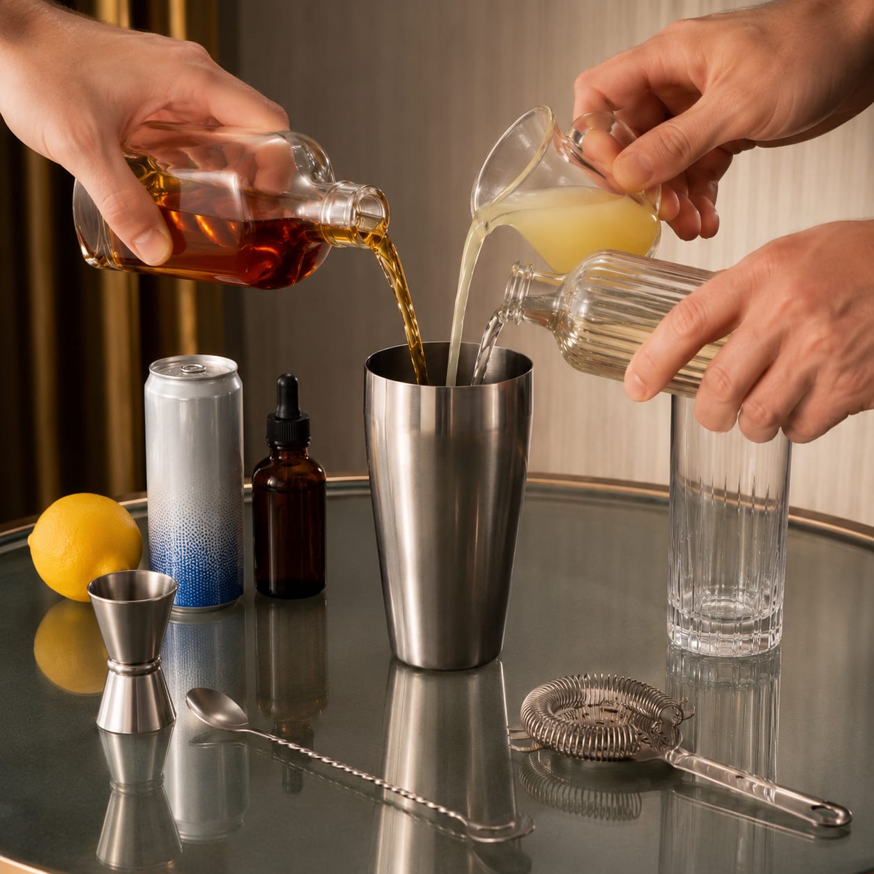 Step 1 — how to make Whiskey Collins