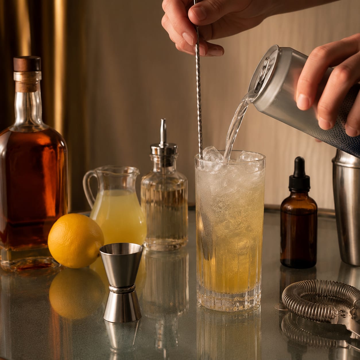 Step 4 — how to make Whiskey Collins