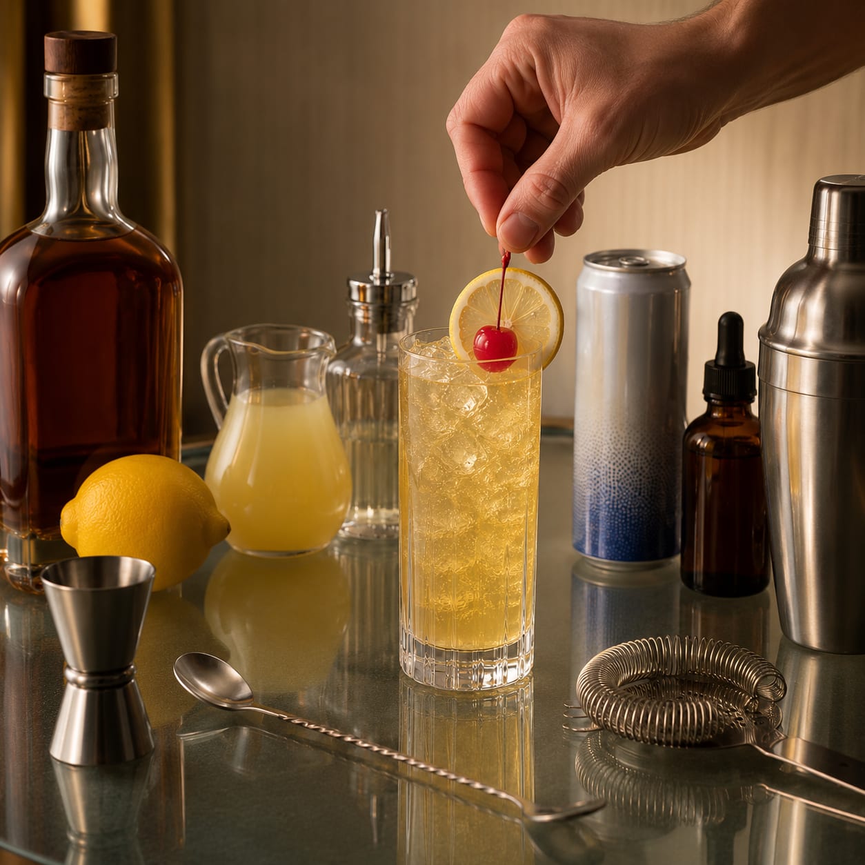 Step 5 — how to make Whiskey Collins