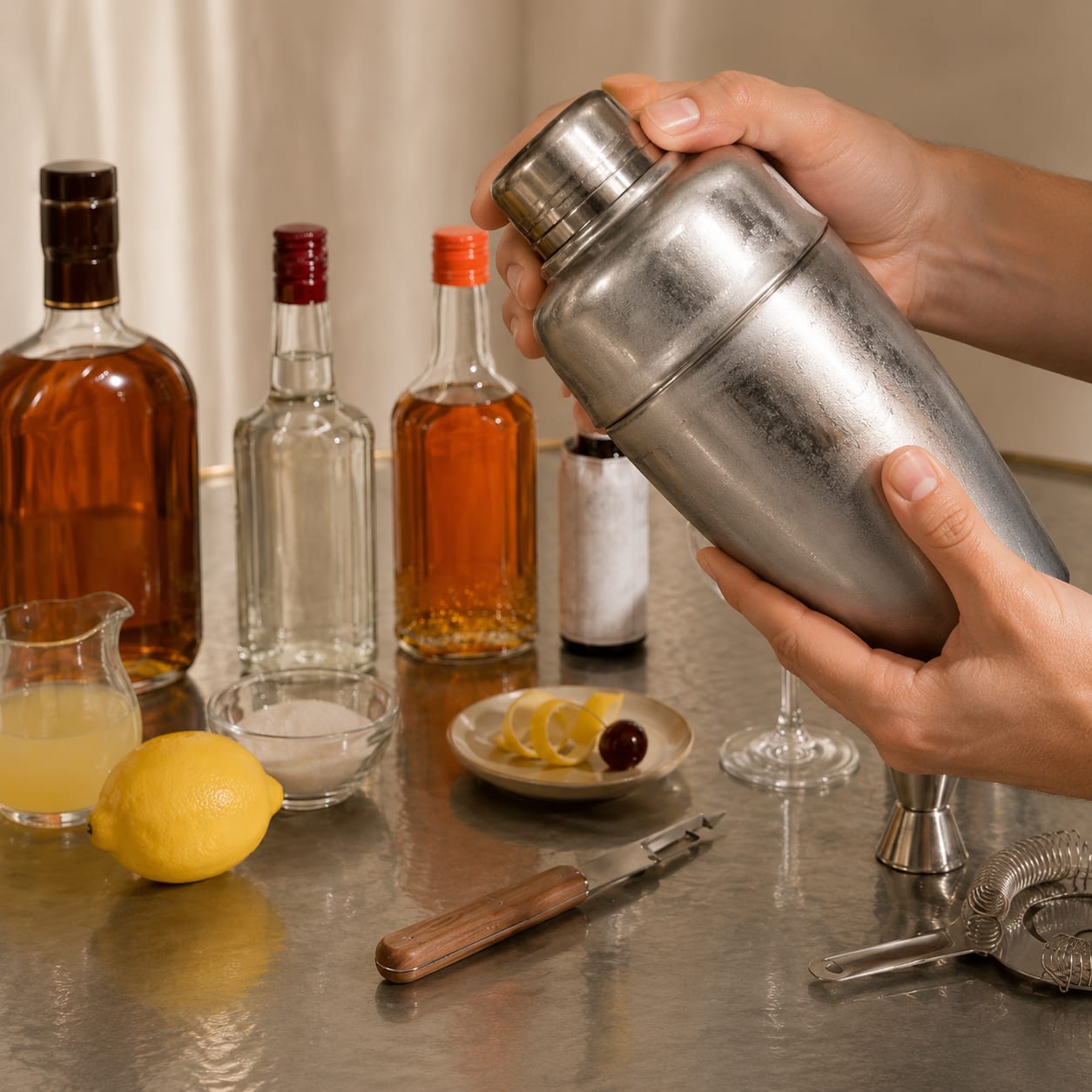 Step 4 — how to make Whiskey Crusta