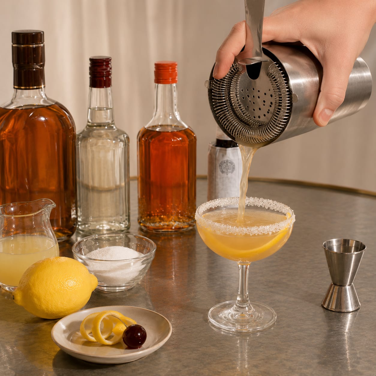 Step 5 — how to make Whiskey Crusta