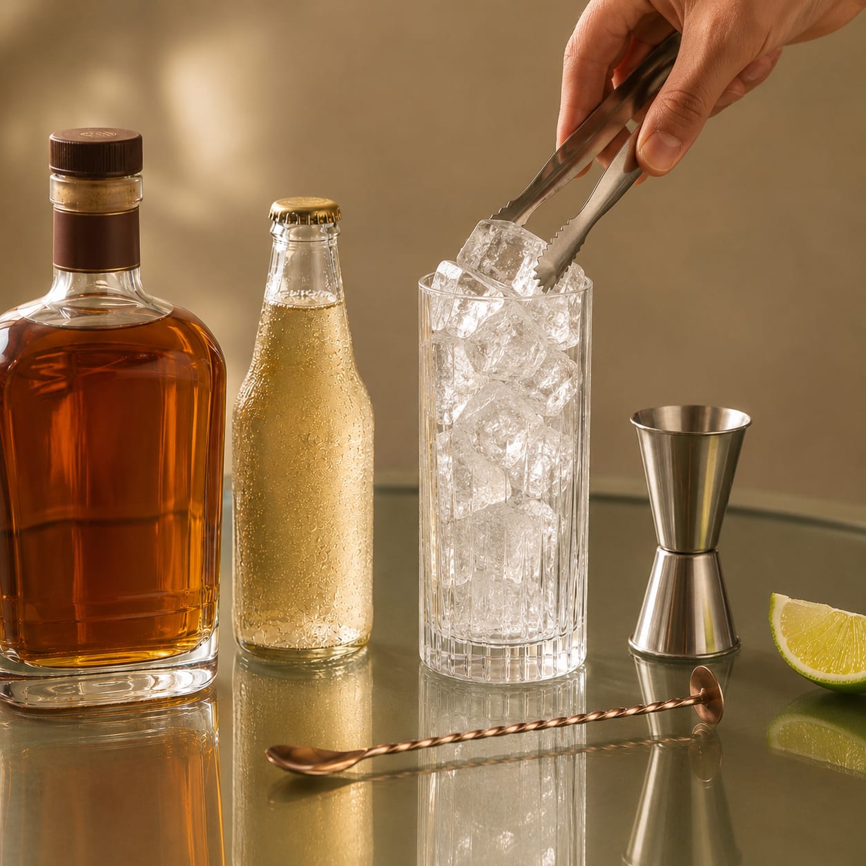Step 1 — how to make Whiskey Ginger