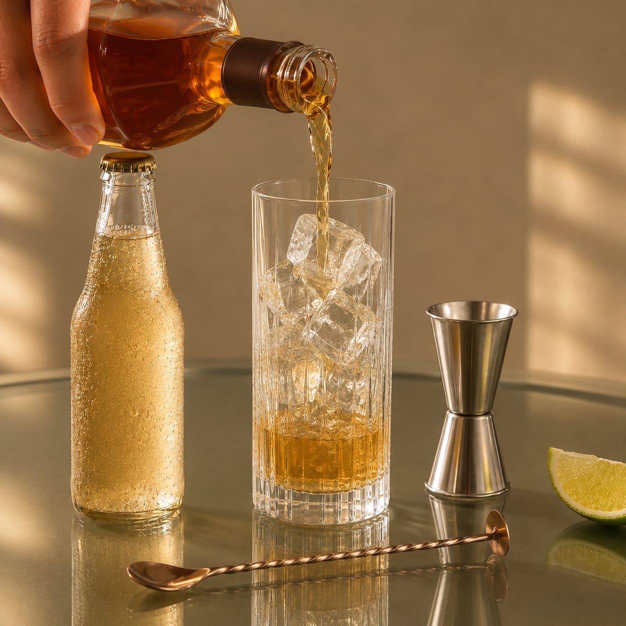 Step 2 — how to make Whiskey Ginger