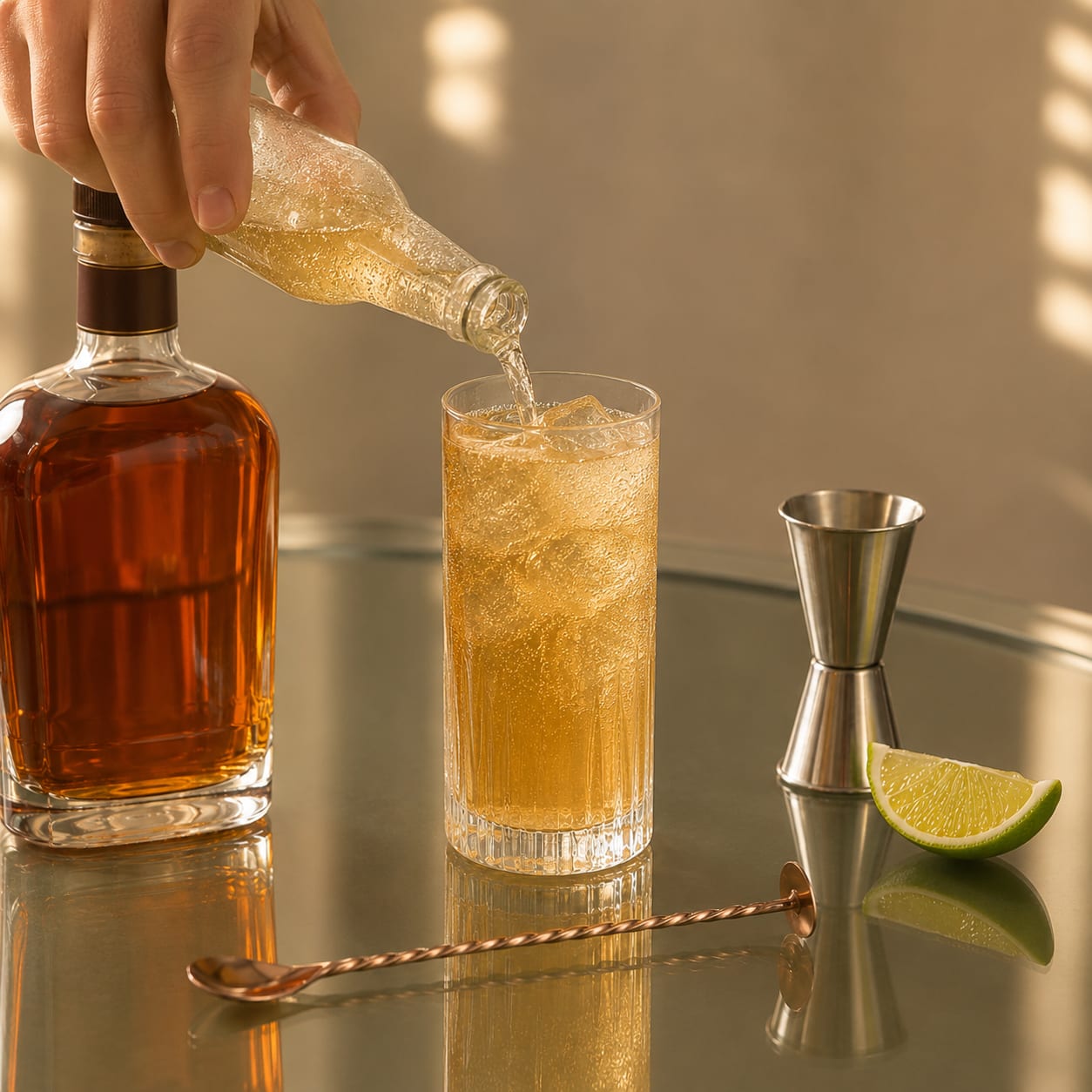 Step 3 — how to make Whiskey Ginger