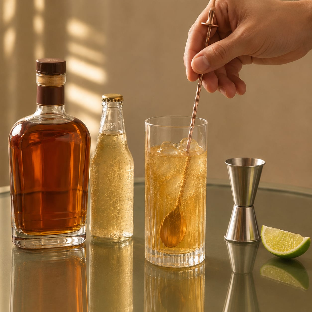 Step 4 — how to make Whiskey Ginger