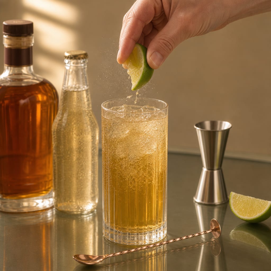 Step 5 — how to make Whiskey Ginger