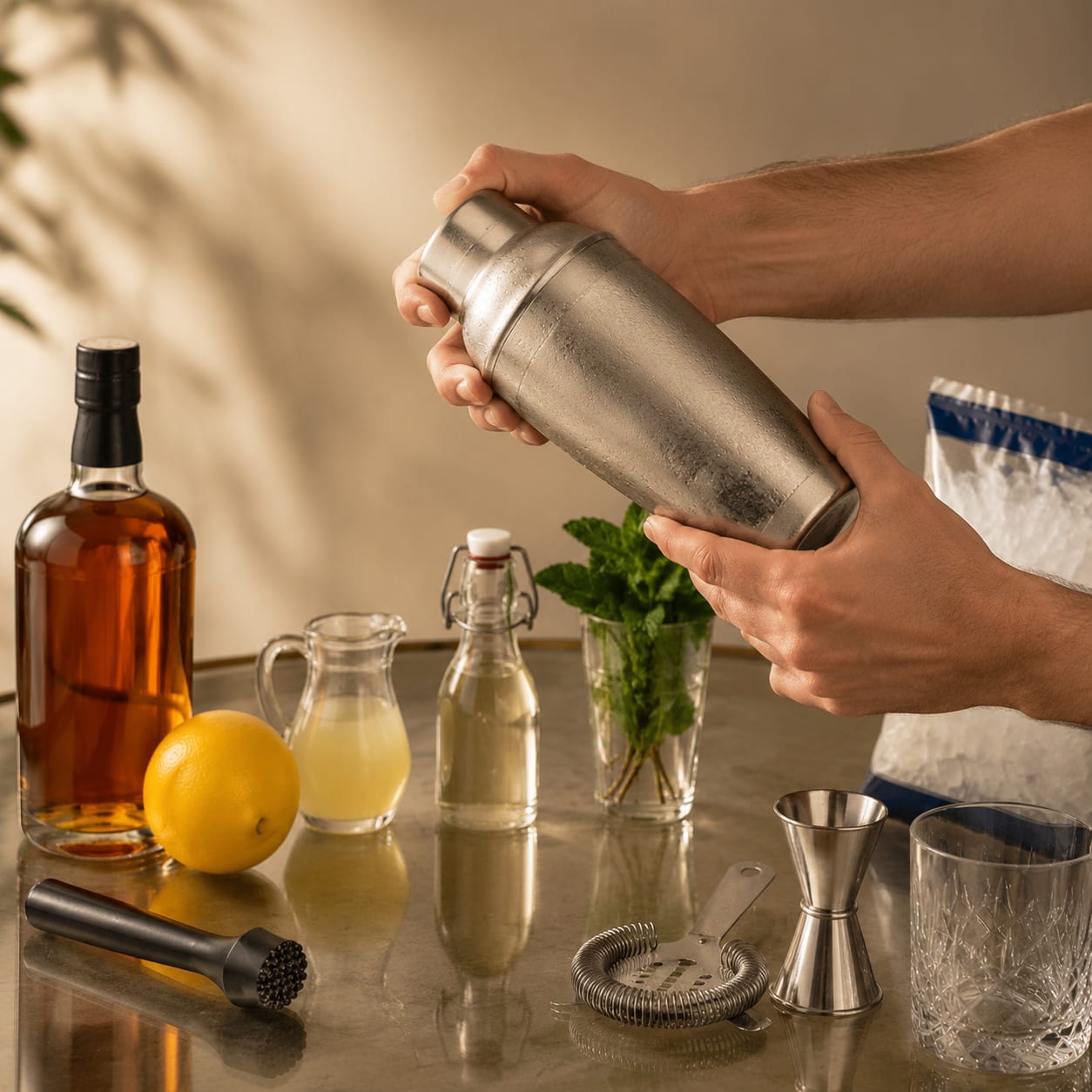 Step 4 — how to make Whiskey Smash