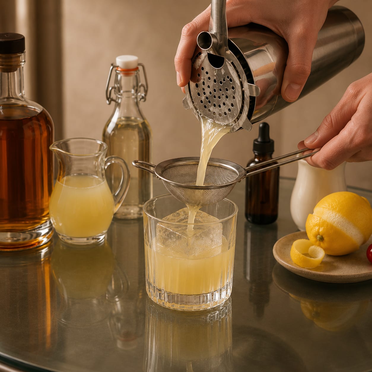 Step 3 — how to make Whiskey Sour