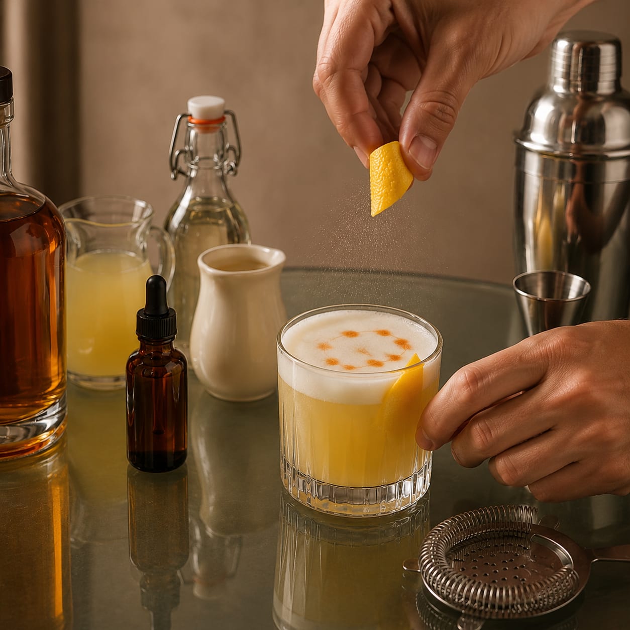 Step 4 — how to make Whiskey Sour