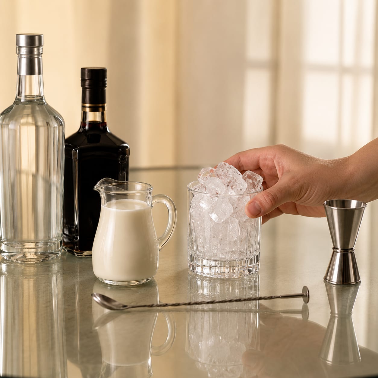 Step 1 — how to make White Russian
